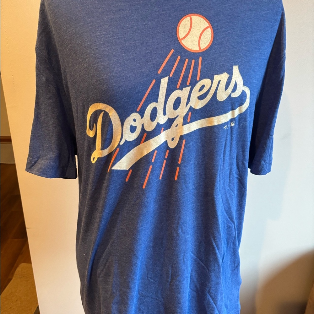 Fanatics Navy Blue LA Dodgers Tee with White Logo